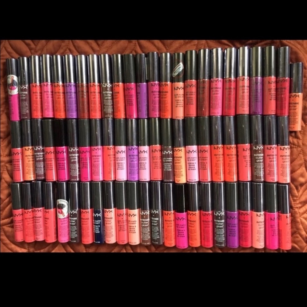 NYX Intense Butter Gloss And Soft Matte, 7 pieces
